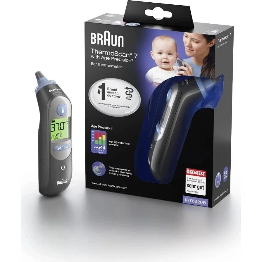 Braun Thermometer ThermoScan 7 IRT6520B Koerperpflege