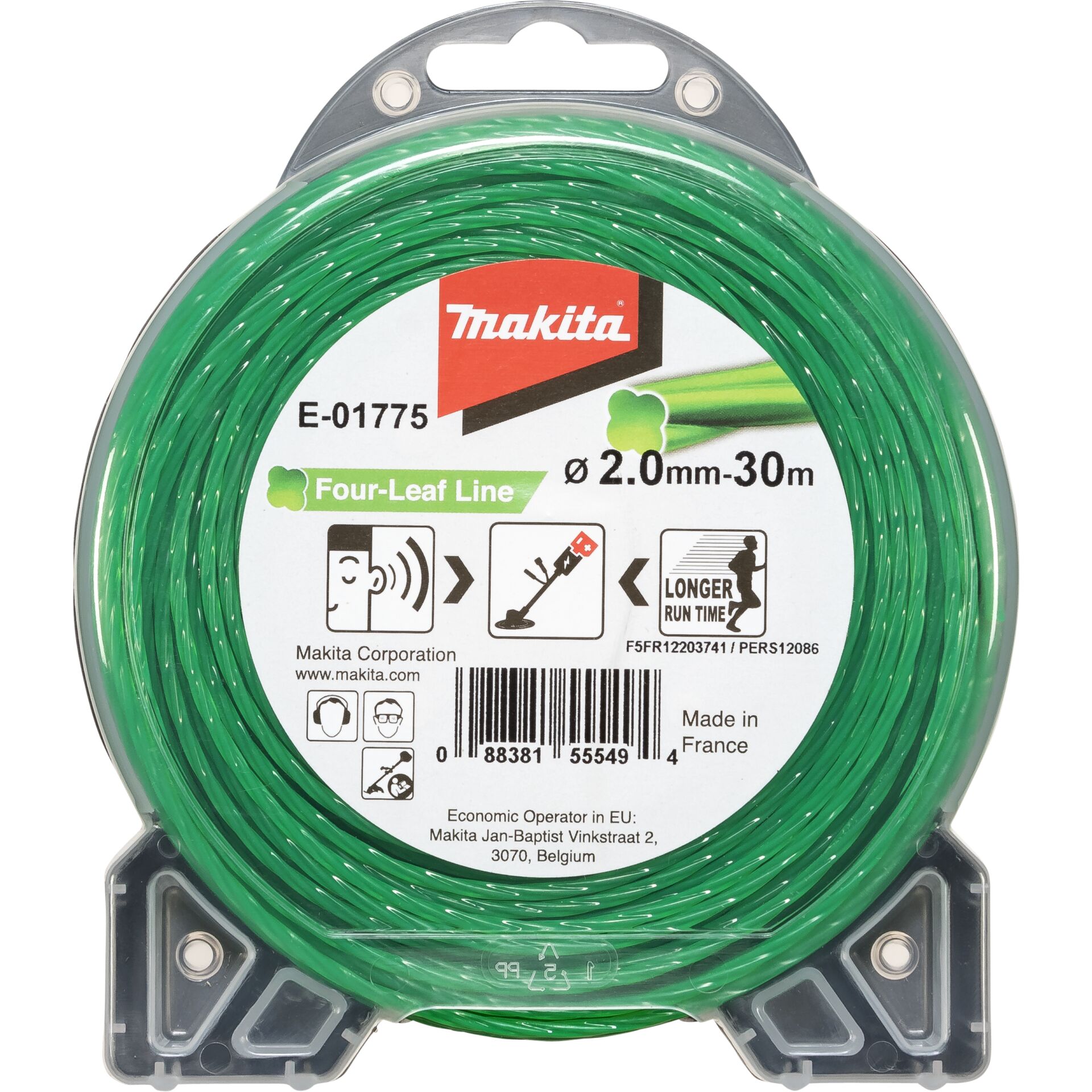 Makita E 01775 Maehfaden Four Leaf 2 0mmx30m Gartenmaschinen