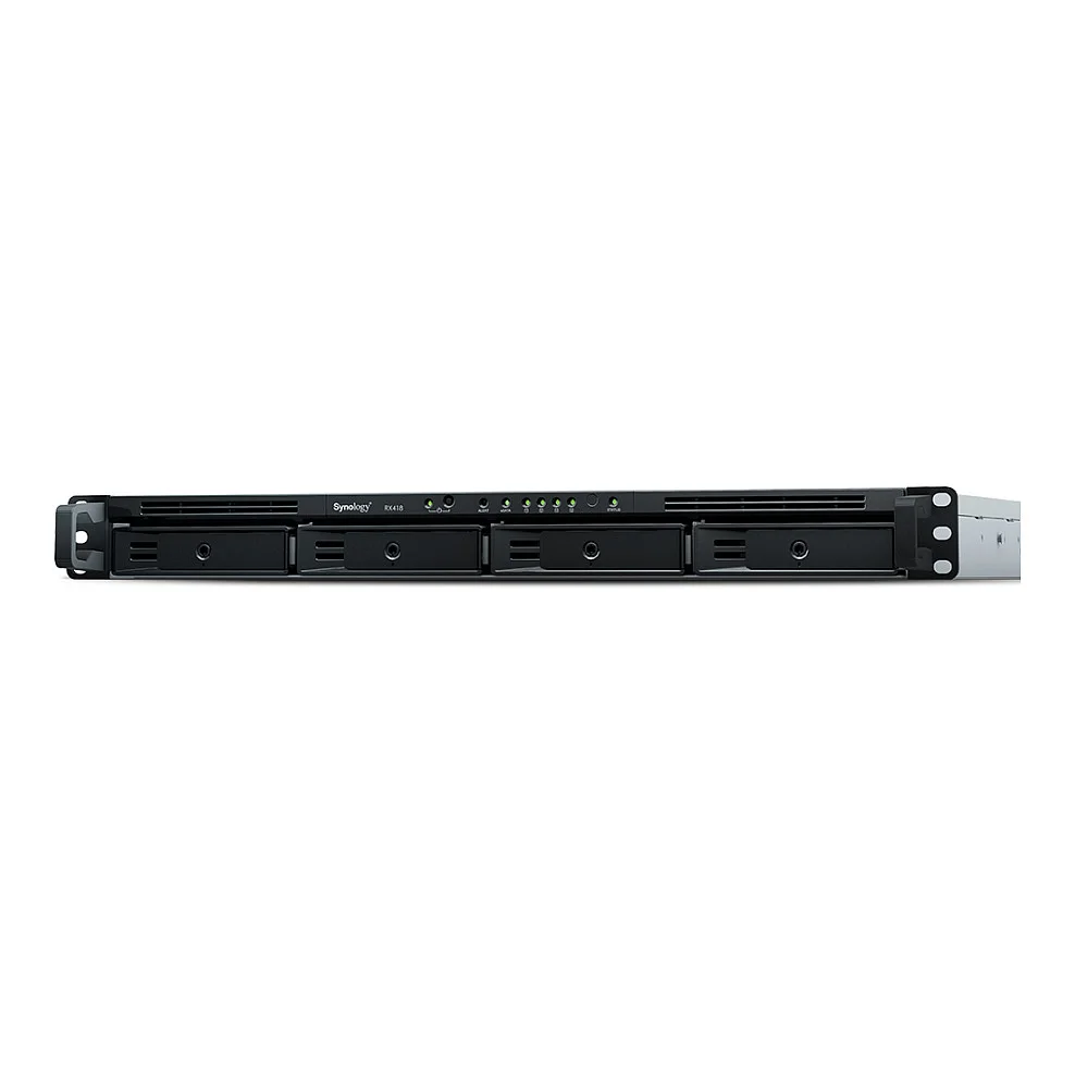 Synology RX418 Erweiterung fuer 4 Bay NAS   Erweiterungseinheit   Schwarz Netzwerk