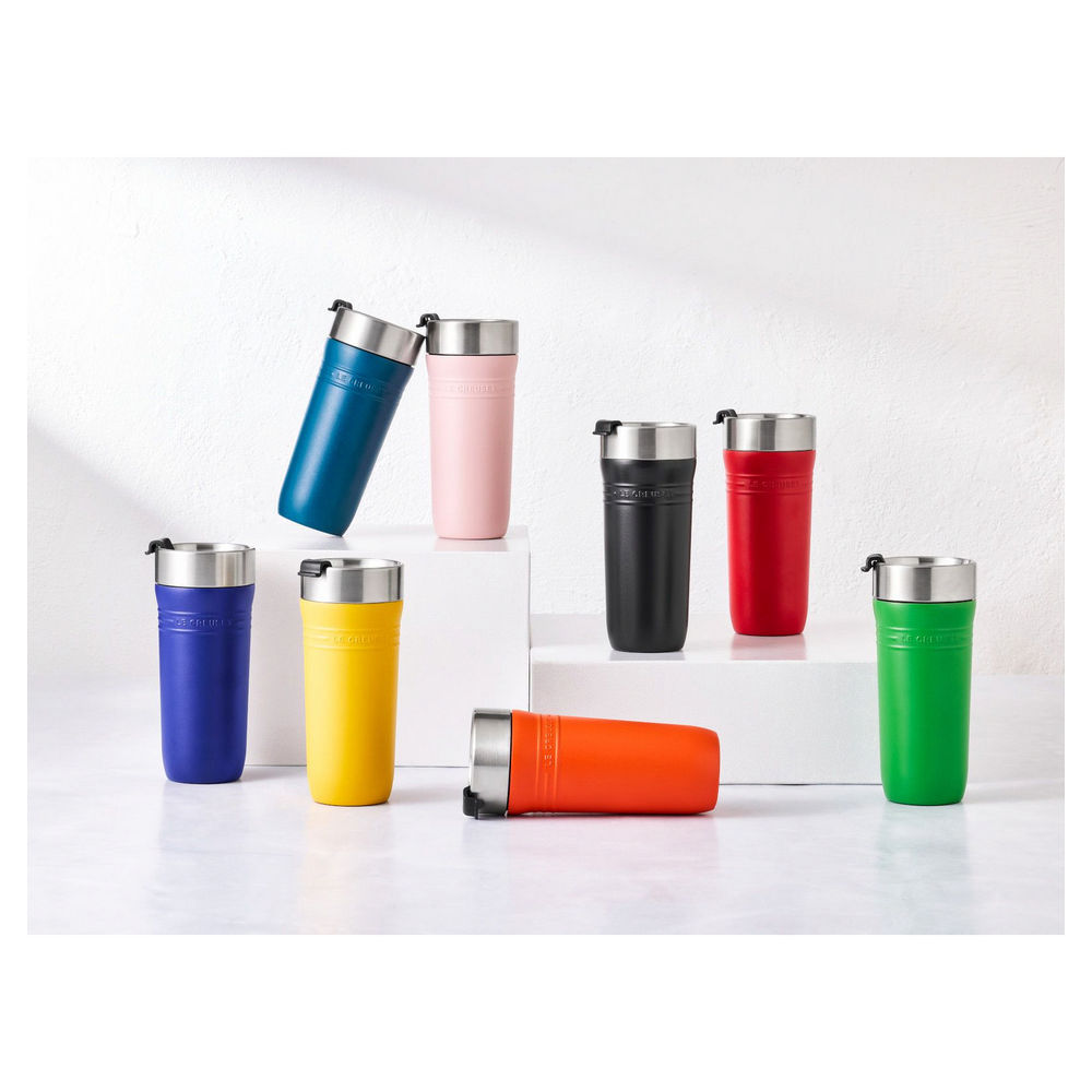 Le Creuset Thermobecher On The Go  350ml  Bamboo Green Besteck & Aufbewahrung