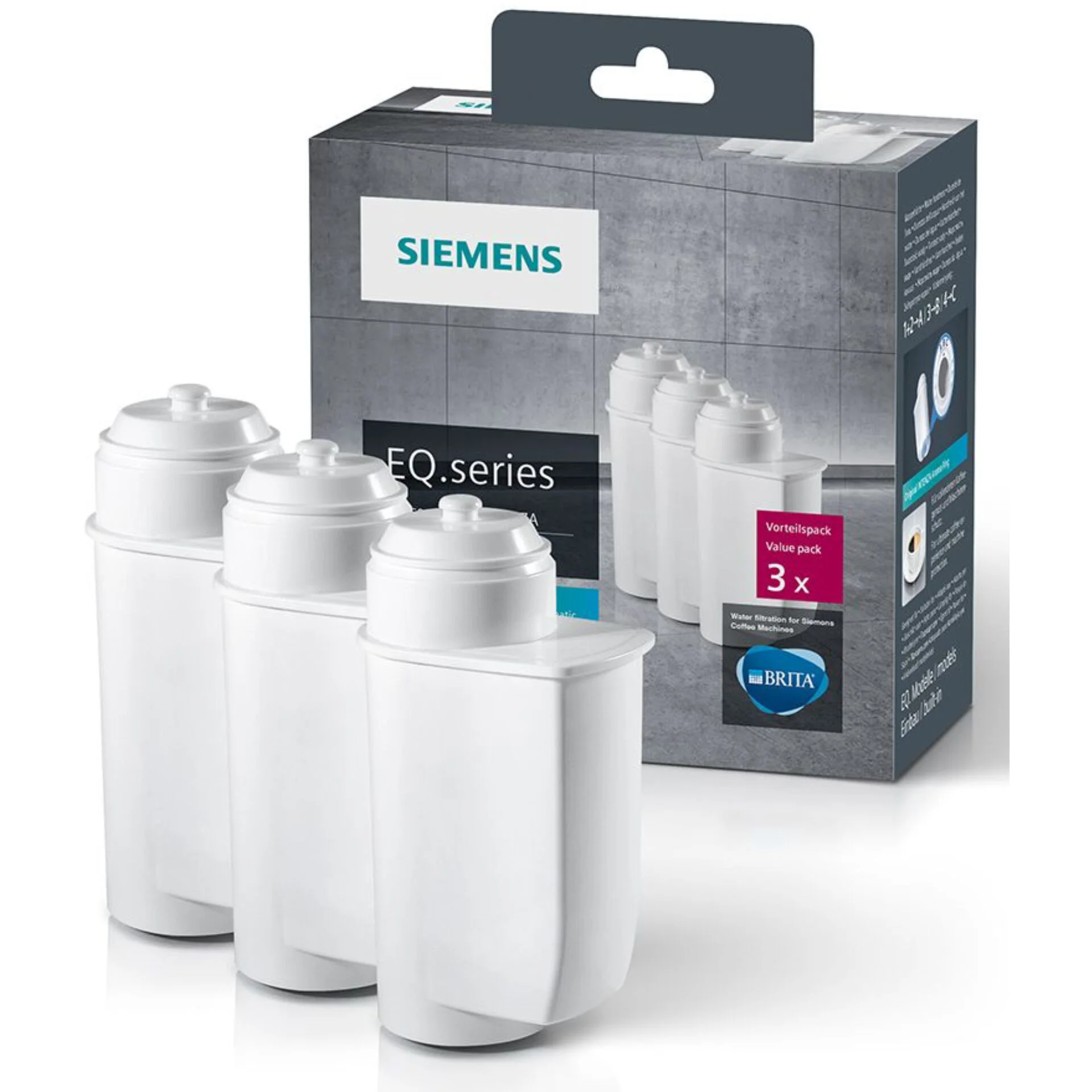 Siemens TZ 70033 A Wasserfilterpatronen 3er Set Zubehoer Kaffeemaschinen