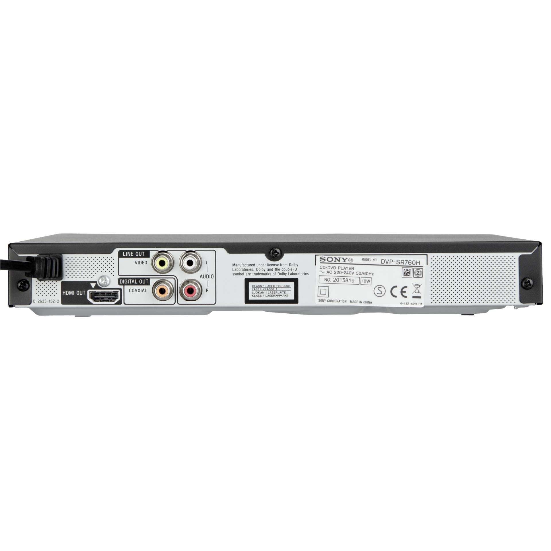 Sony DVP SR 760 HB EC1 Video & Audio
