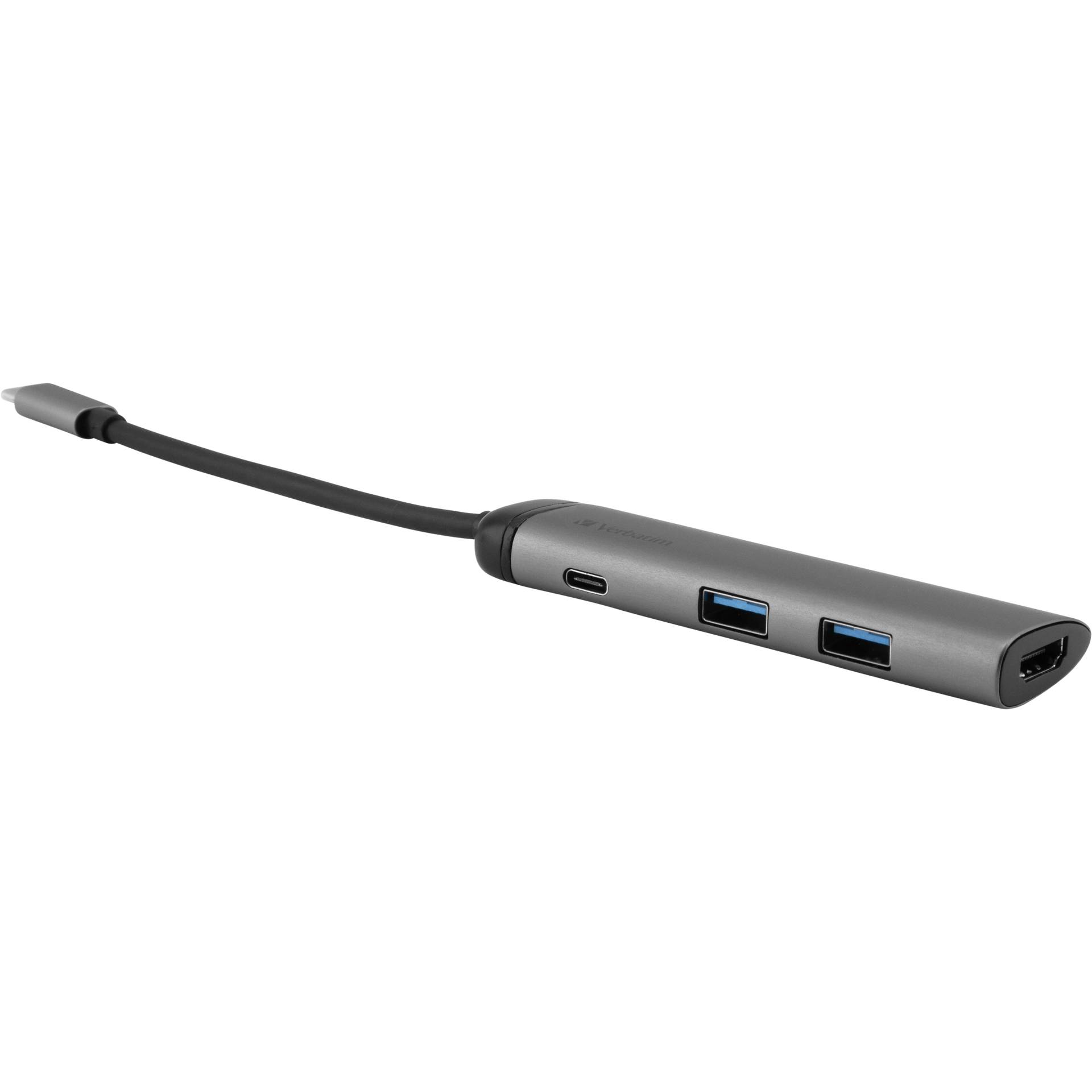 Verbatim USB C Multiport Hub USB 3 0 HDMI 2xUSB A USB C 49140 Akkus Powerbanks & Kabel