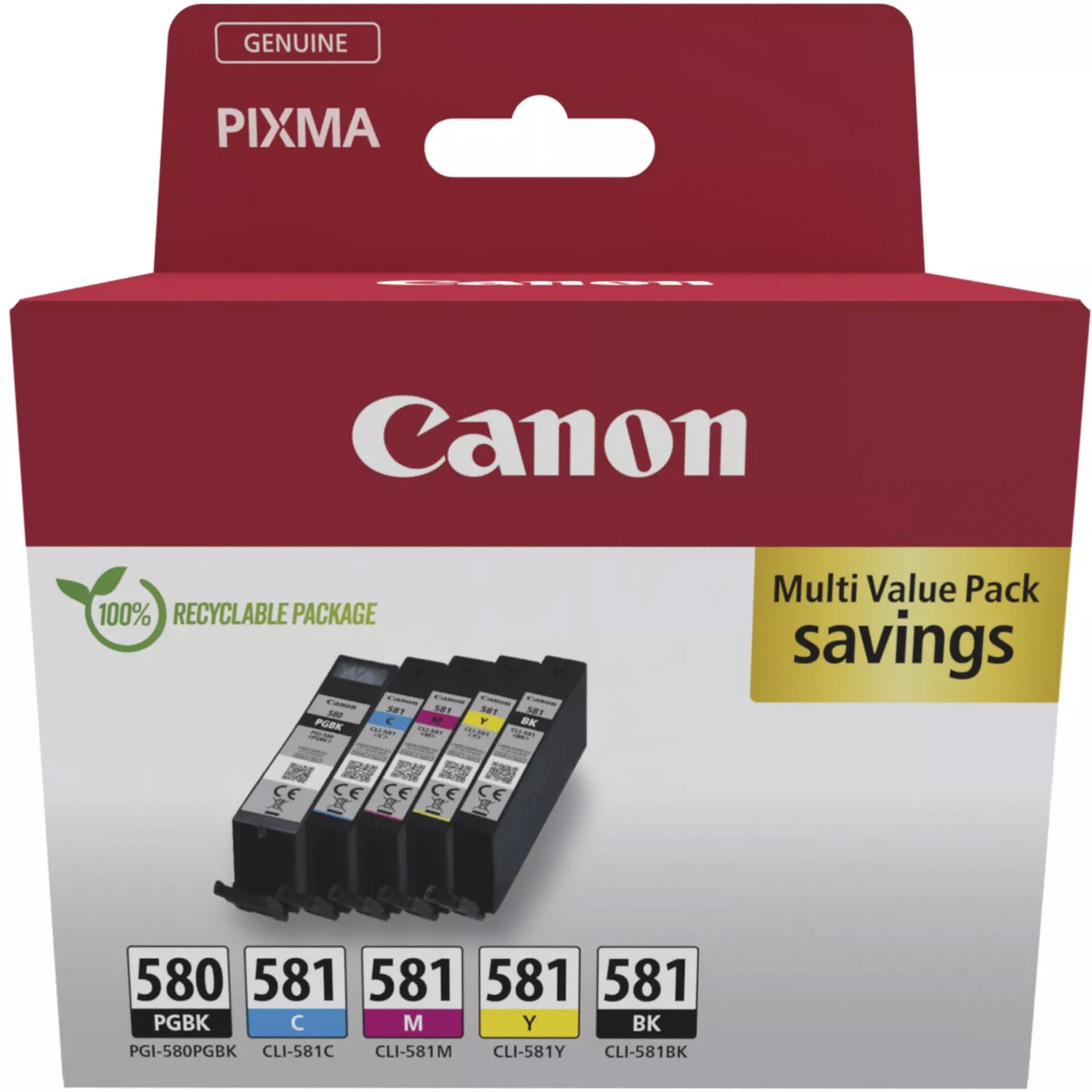 Canon PGI 580 CLI 581 PGBK C M Y BK Multipack Drucker & Scanner