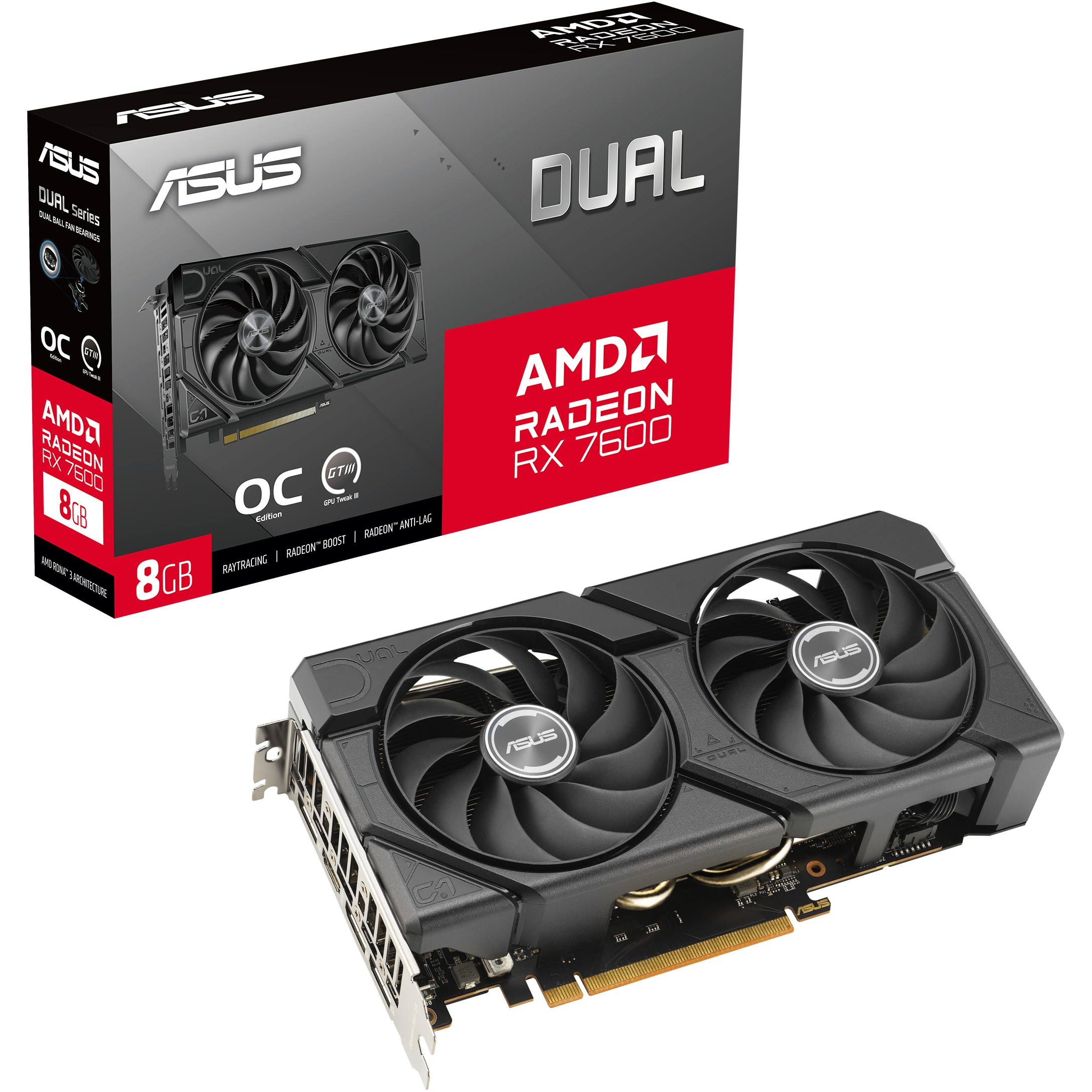 ASUS RX 7600 8G Dual EVO 8GB GDDR6 PC-Komponenten