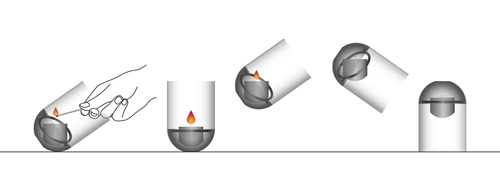 Hoefats Windlicht Gravity Candle M90 Wohnaccessoires