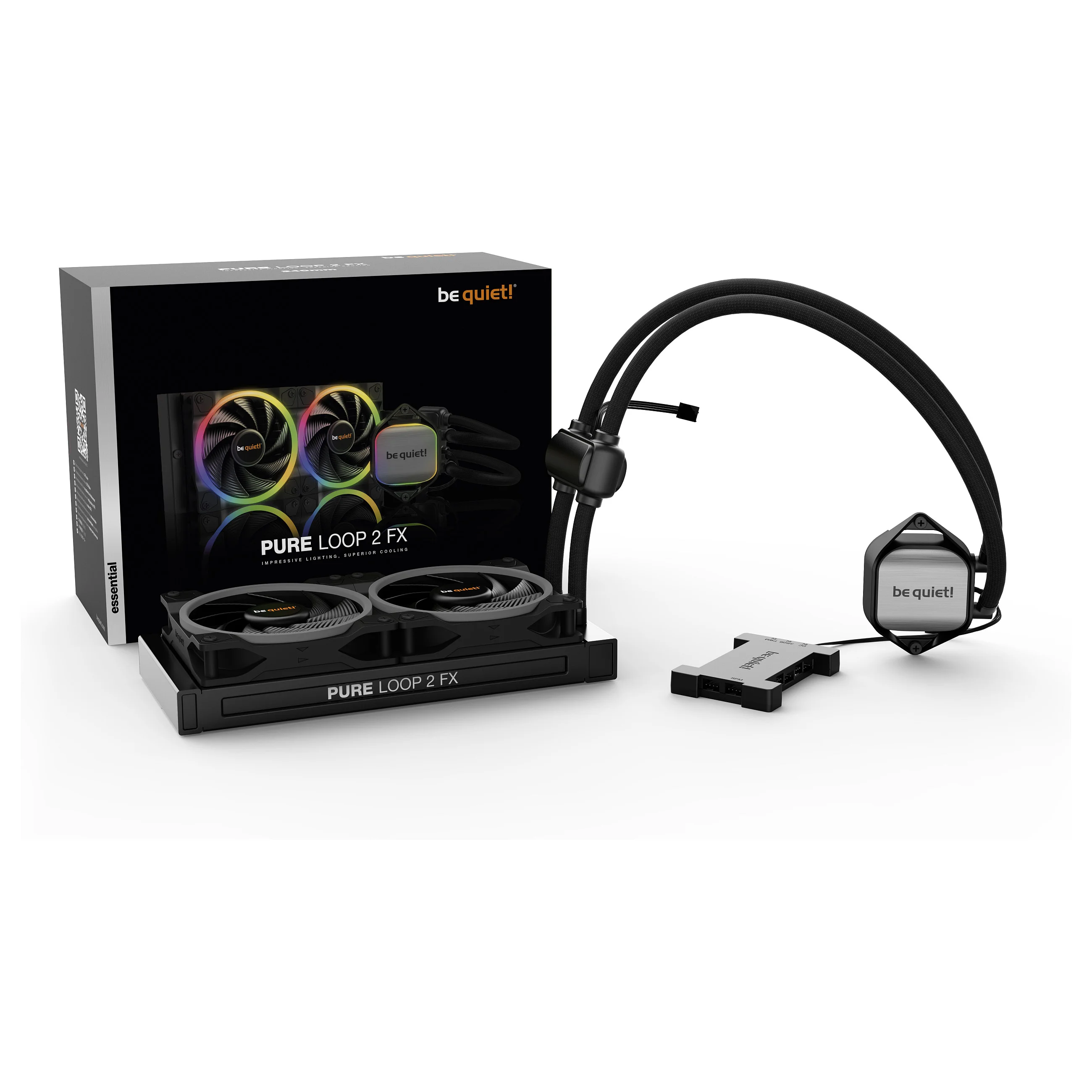 be quiet  Pure Loop 2 FX 240mm Prozessor All in One Fluessigkeitskuehler 12 cm Schwarz 1 Stueck e  PC-Komponenten