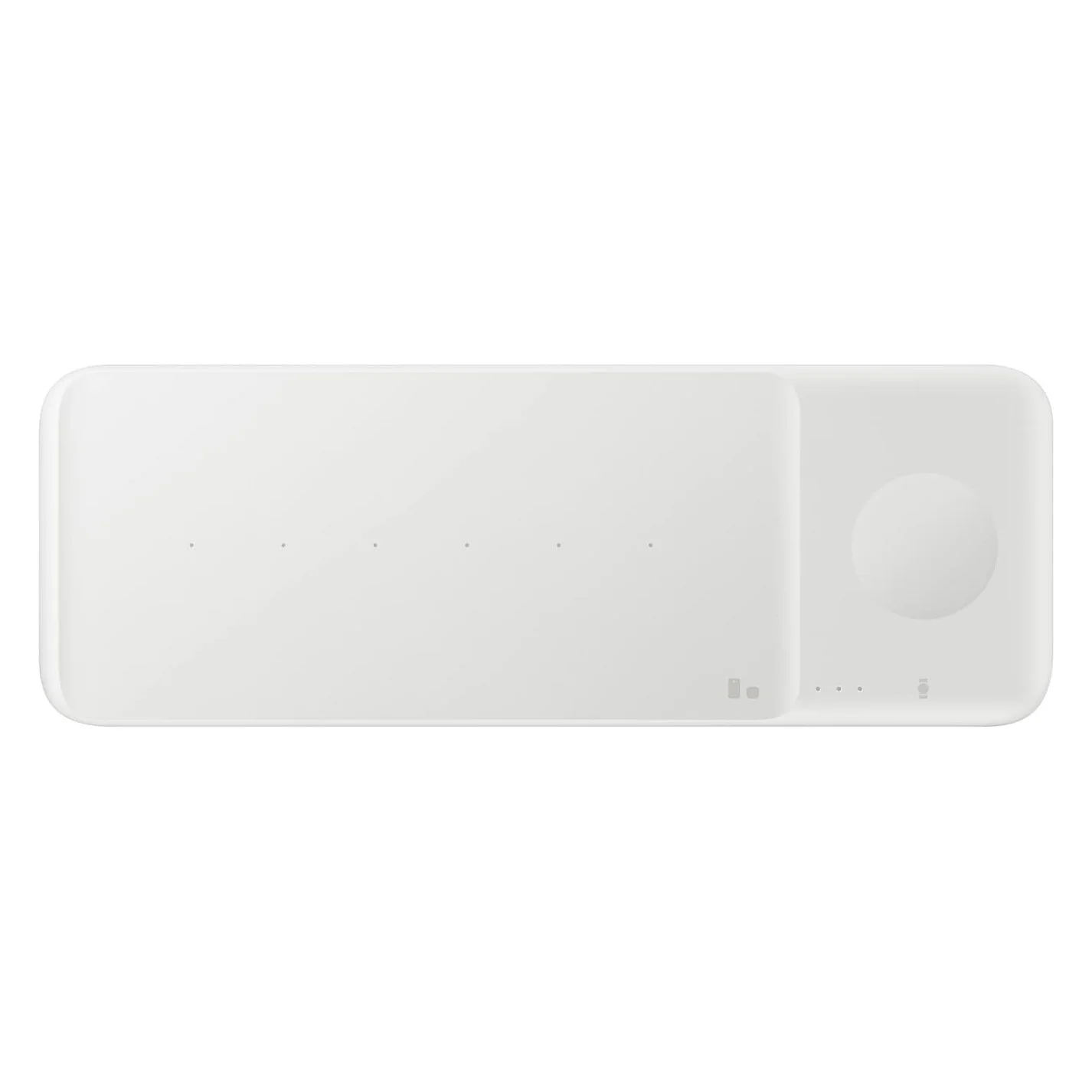 Samsung Wireless Charger Trio Kopfhoerer  Smartphone  Smartwatch Weiss USB Kabelloses Aufladen Schnellladung Drinnen Notebook & Tablet Zubehoer
