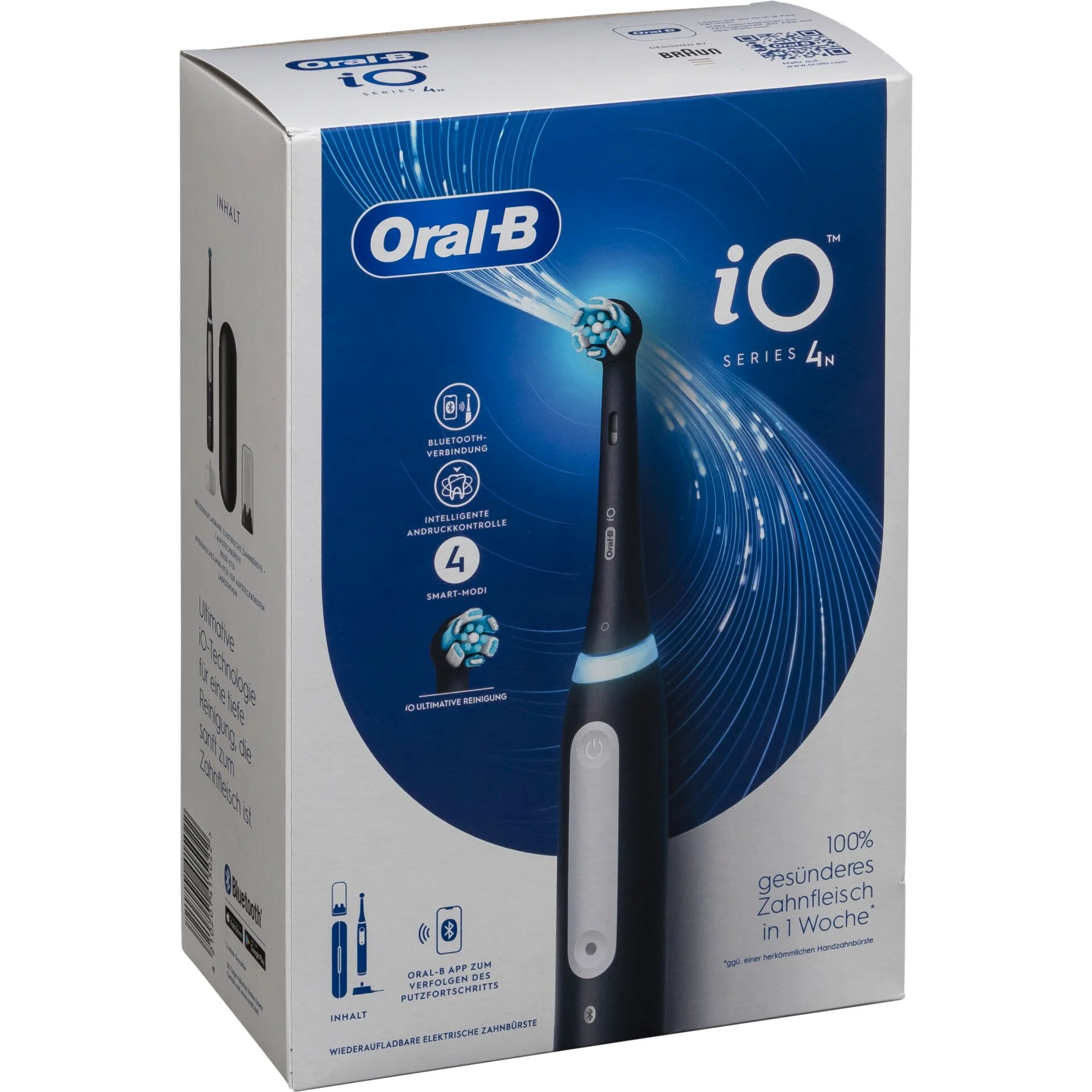 Oral B iO Series 4 Matt Black   Etui Zahnpflege