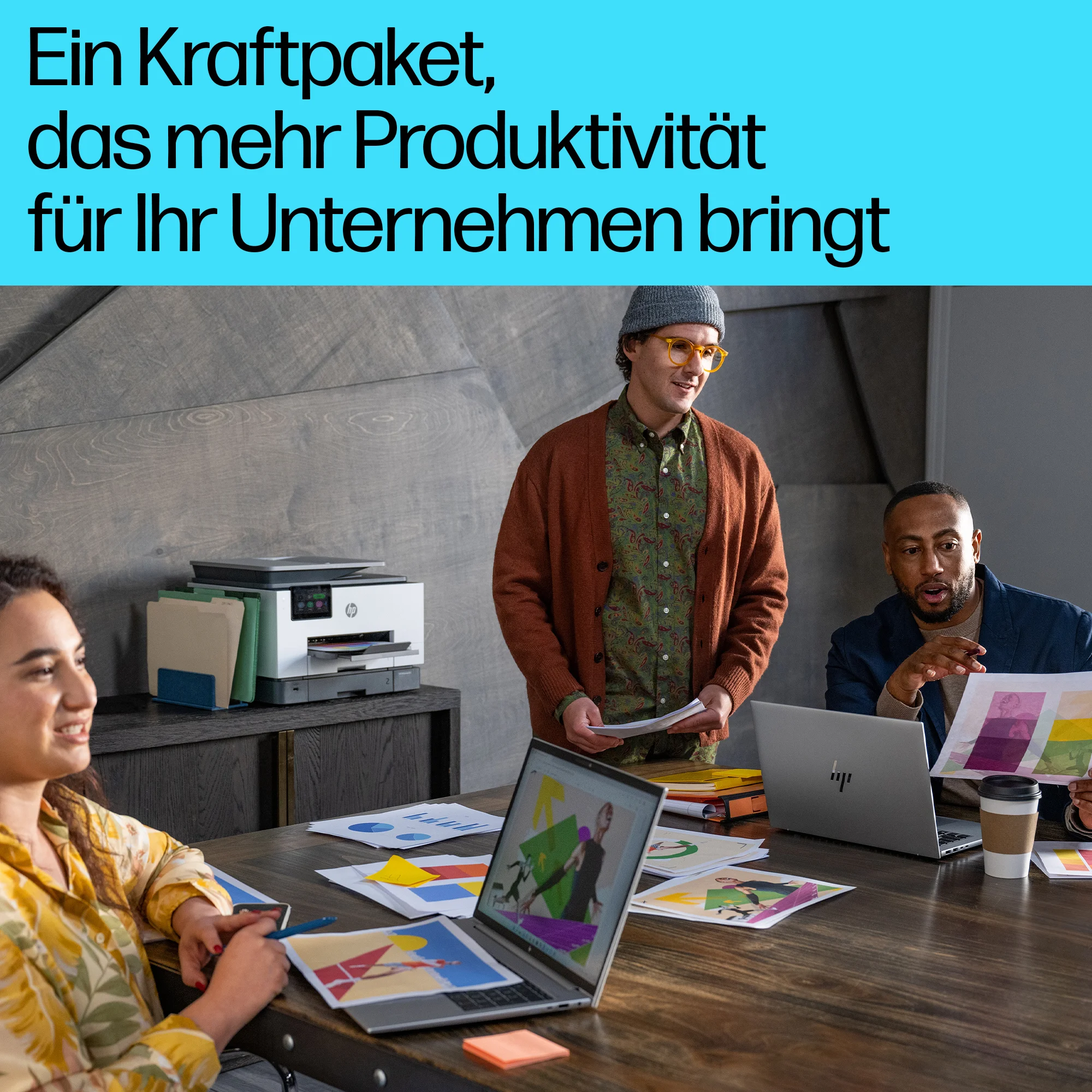 HP T OfficeJet Pro 9132e Tinte Multifunktionsdrucker 4in1   A4 LAN WiFi ADF Duplex Drucker & Scanner