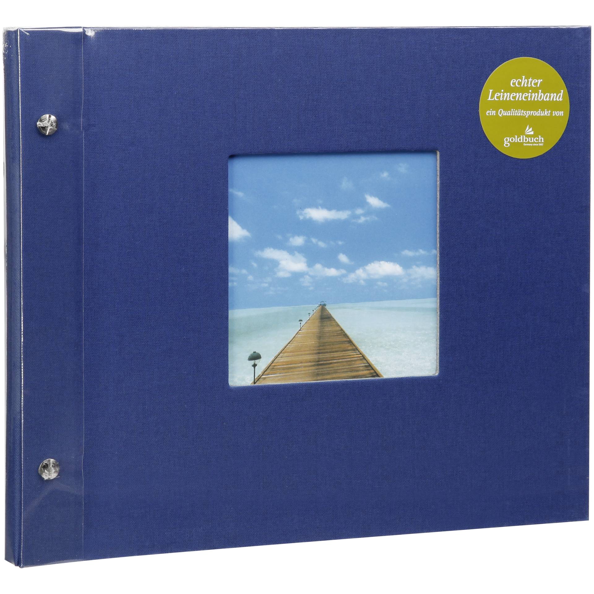 Goldbuch Bella Vista blau 30x25 Schraubalbum 40 schwarze Seiten Kamera & Foto