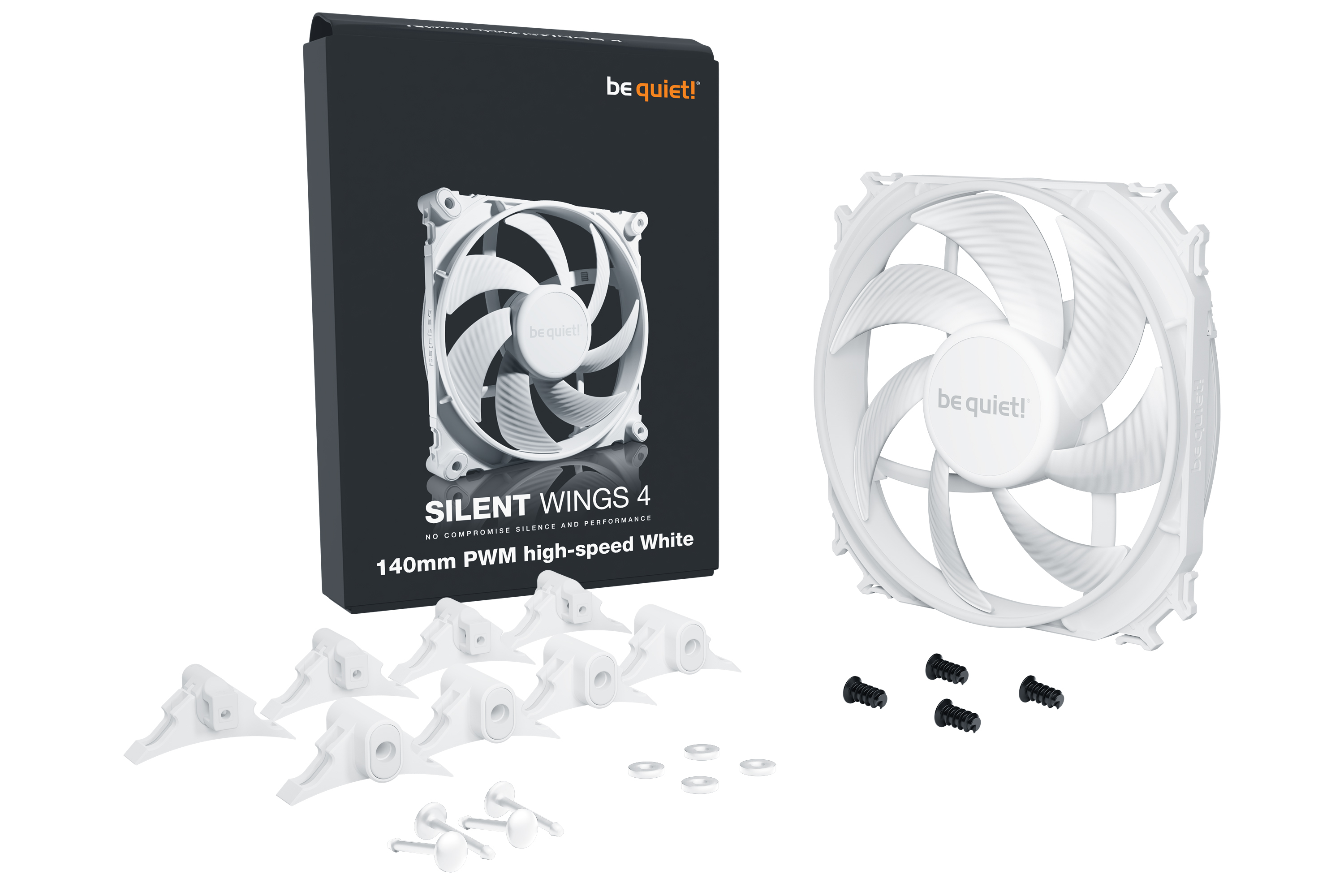 be quiet  140mm  silent wings 4 white pwm high speed PC-Zubehoer