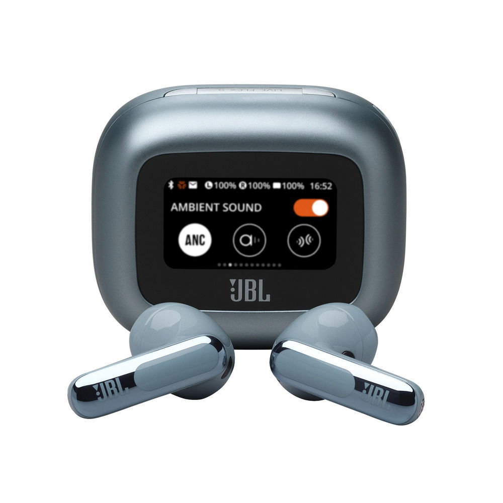 JBL Noise Canceling Earbuds LIVE Flex 3  Wireless Charging  Smart Case  Blau Kopfhoerer