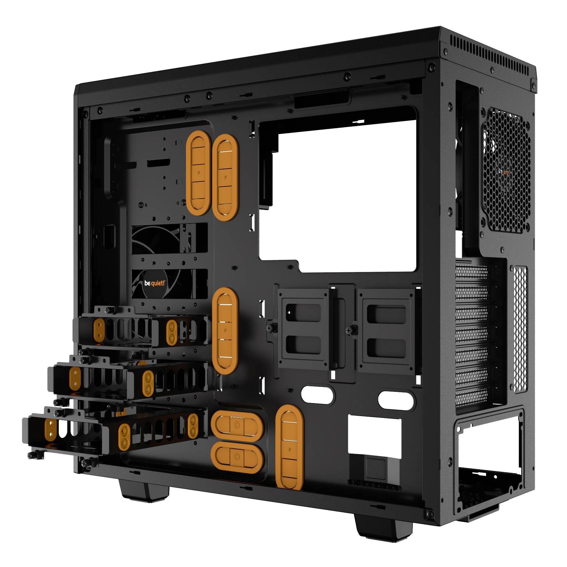 be quiet  Pure Base 600 Window Midi Tower Schwarz  Orange PC-Komponenten
