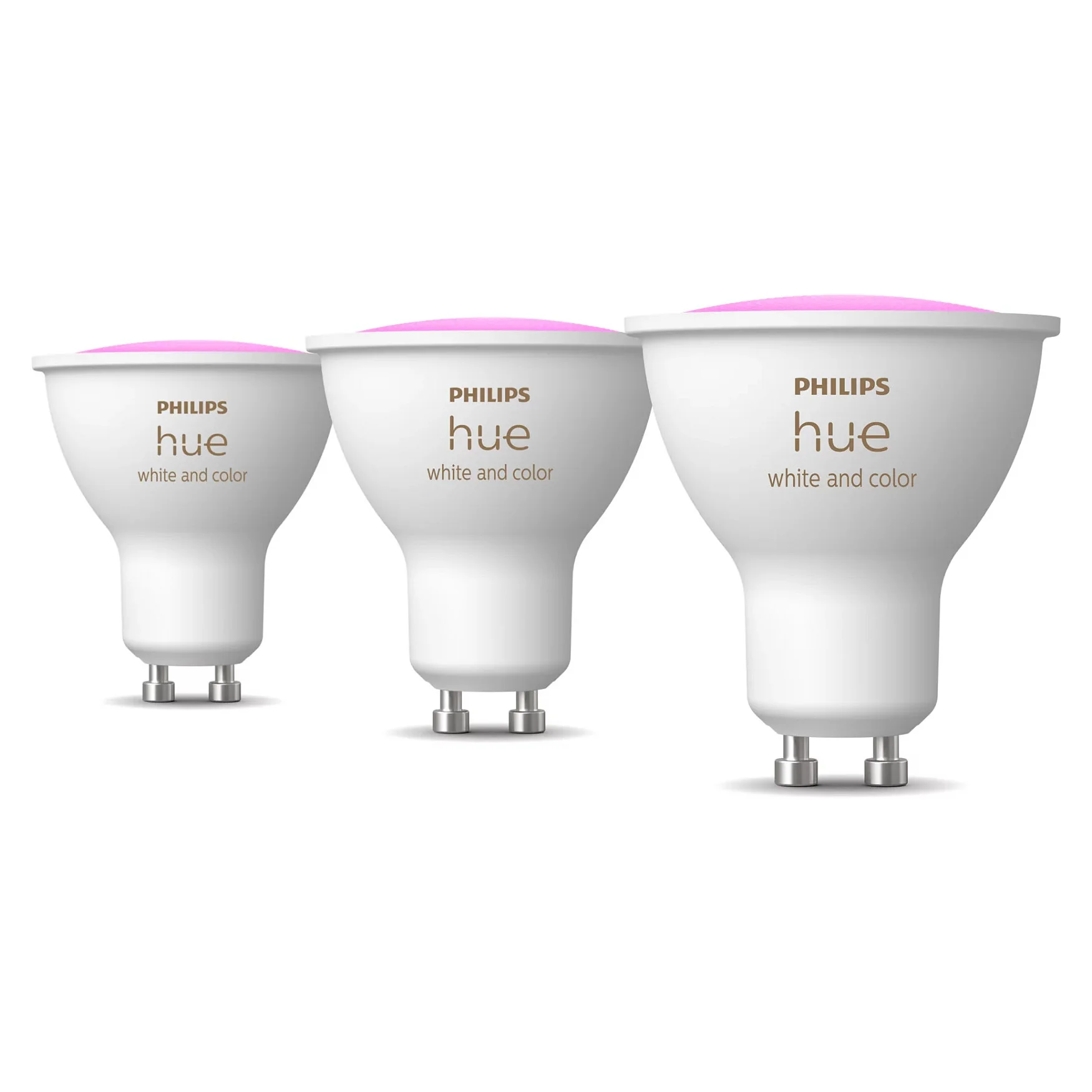 Philips Hue White and Color ambiance GU10   Smarter Spot    3er Pack  Leuchtmittel