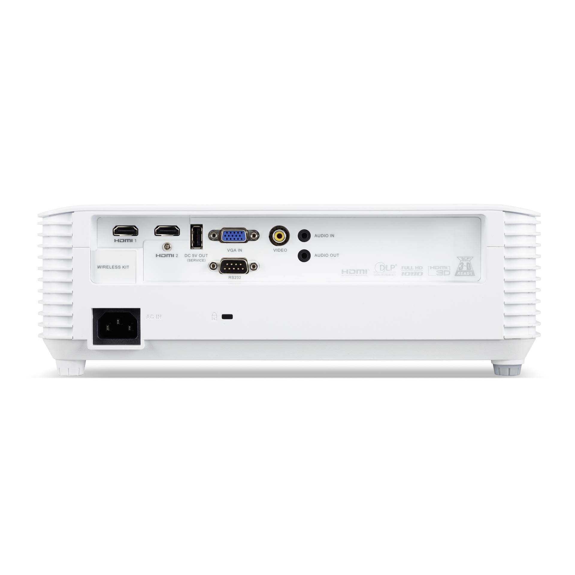 Acer H6518STi DLP Beamer White Video & Audio