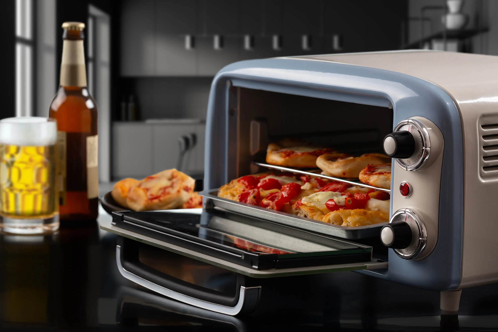 Ariete Ofen 10 Liter hellblau Grills