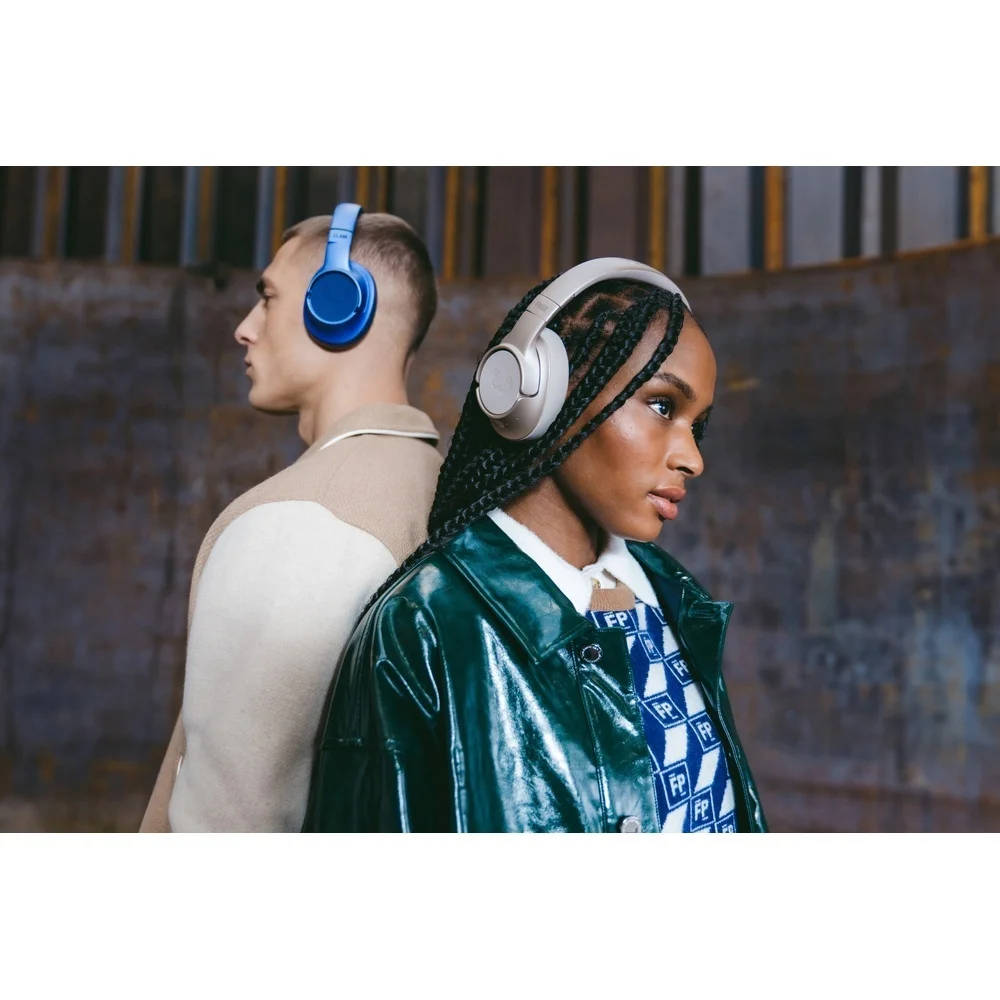 FRESH N REBEL Wireless Over Ear Kopfhoerer Clam Fuse mit Hybrid ANC True Blue