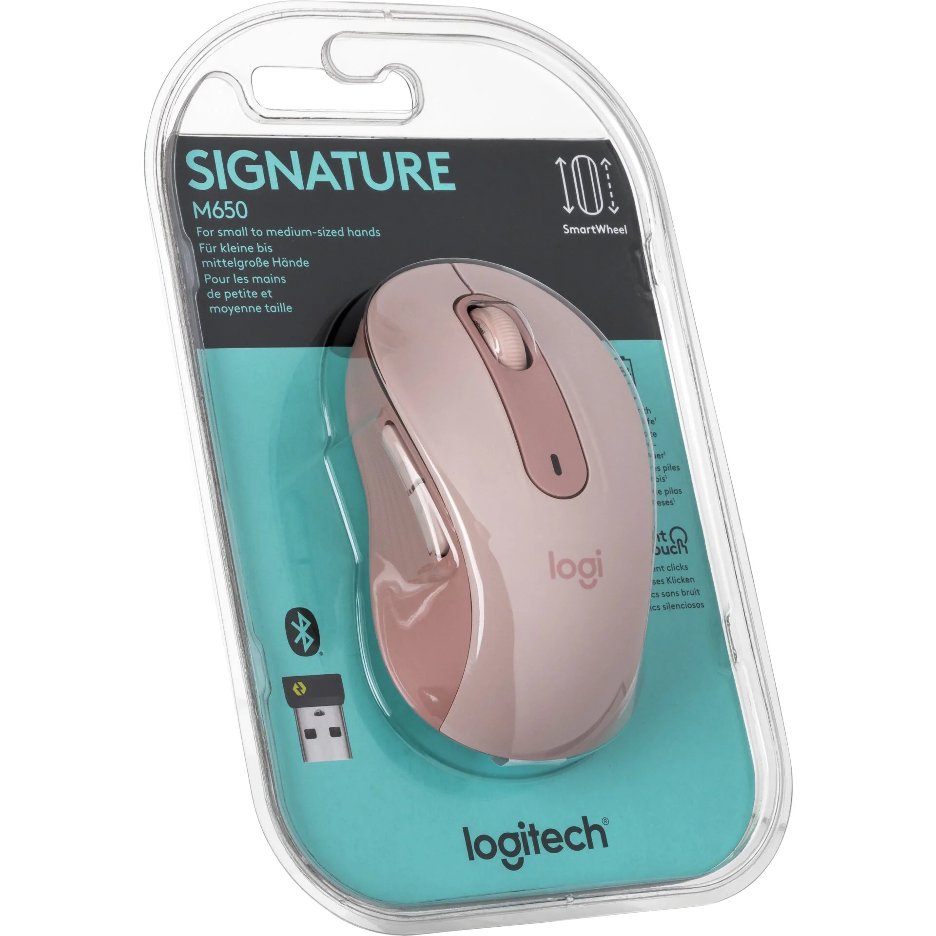 Logitech Signature M650 M rosa Tastaturen & Maeuse