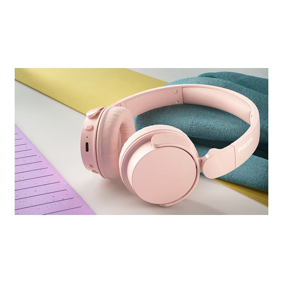 Philips 4000 series TAH4209PK 00 Kopfhoerer   Headset Kabellos Kopfband Anrufe Musik Bluetooth Pink Over-Ear
