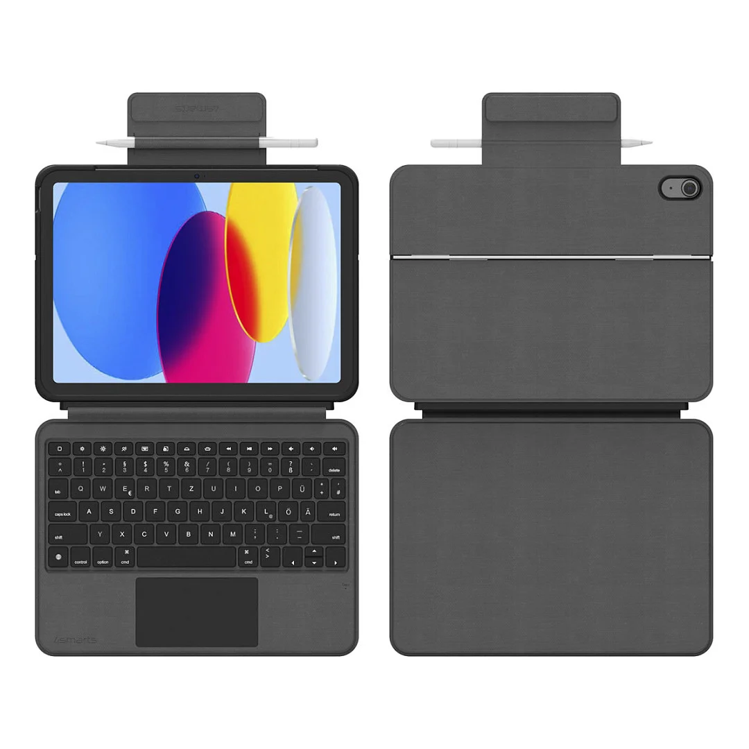 4SMARTS Tastatur Case 2in1 Solid iPad 11Zoll   iPad 10 9Zoll Notebook & Tablet Zubehoer
