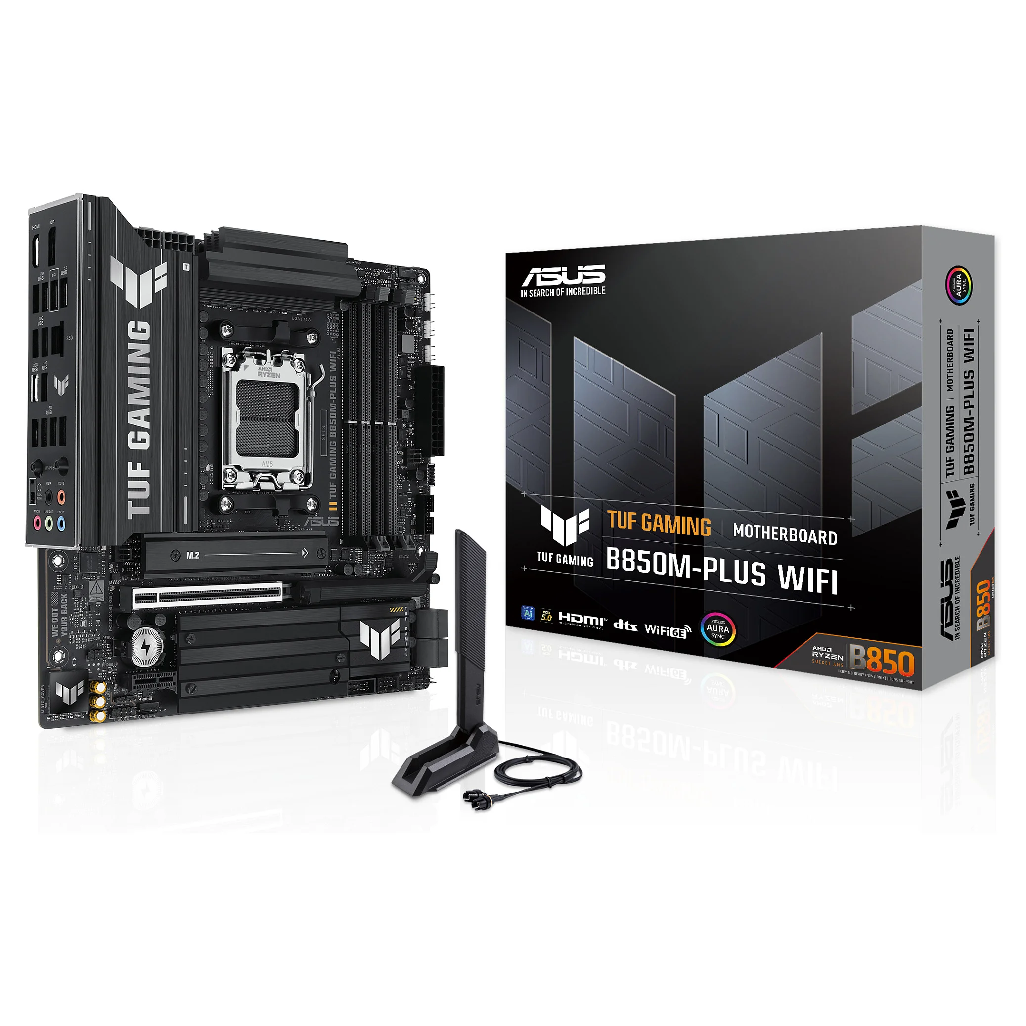 ASUS TUF GAMING B850M PLUS WIFI AMD B850 Sockel AM5 micro ATX PC-Zubehoer