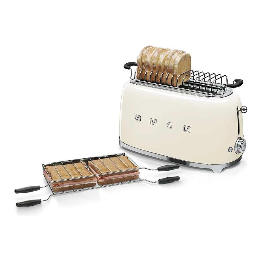 SMEG tsf02creu toaster 4 scheiben creme Kuechenkleingeraete