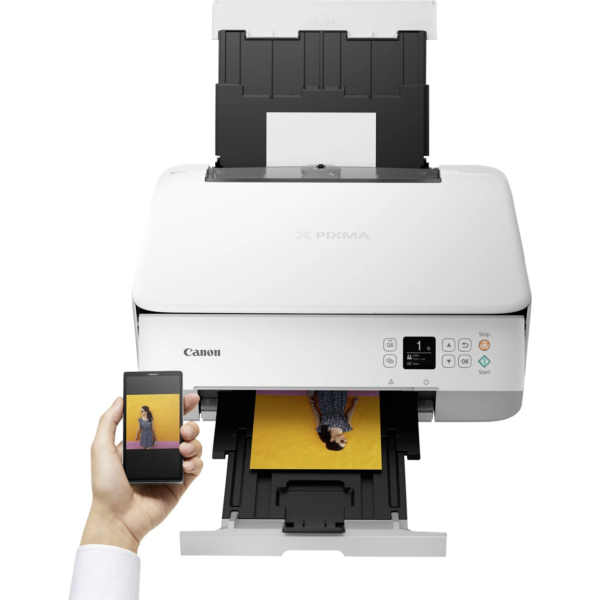 Canon T PIXMA TS5351i Tinte Multifunktionssystem 3in1 WLAN Duplex Weiss Drucker & Scanner