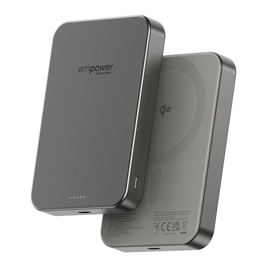 PanzerGlass empower  by   empower  Bank   10000mAh   Titanium Akkus Powerbanks & Kabel