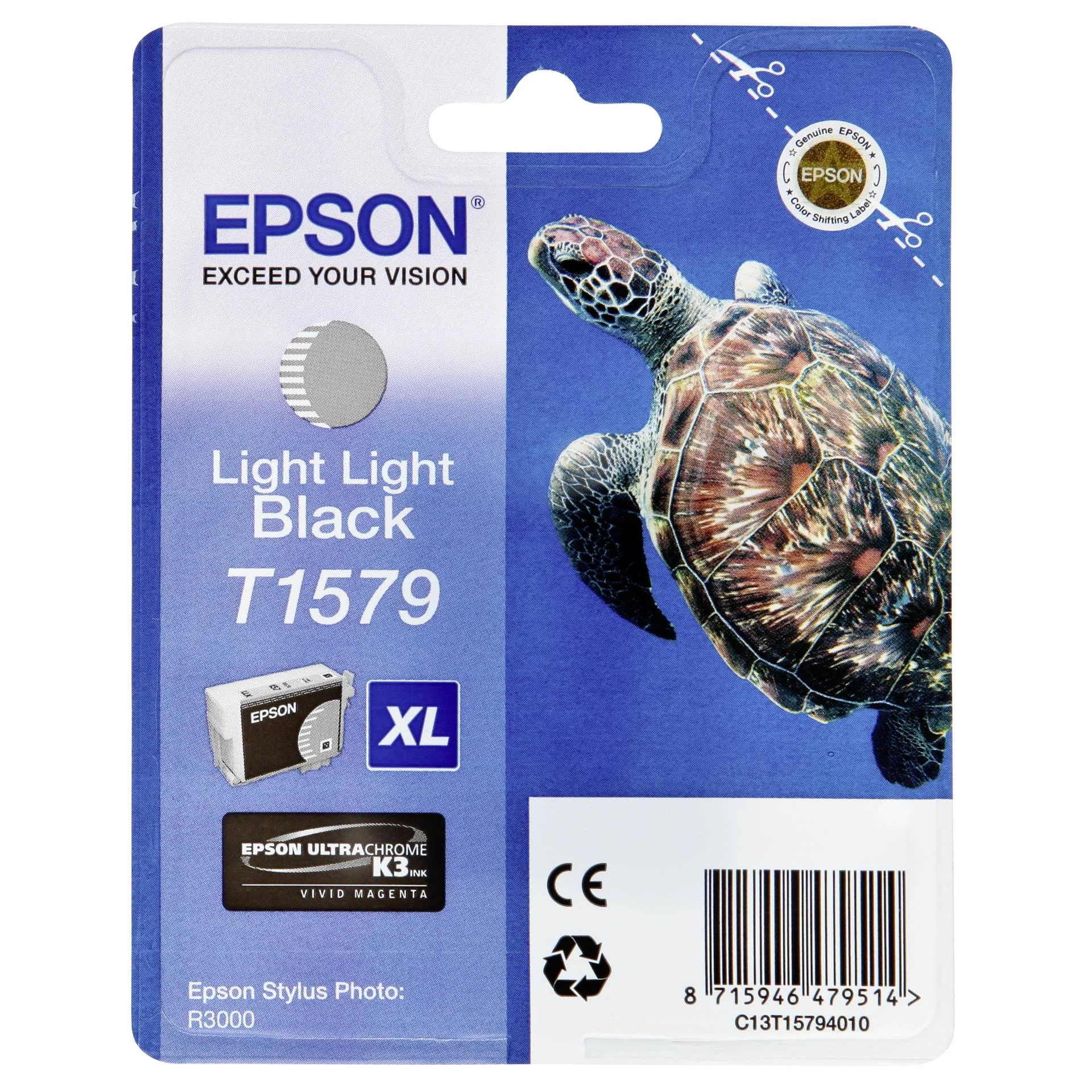 Epson Tintenpatrone light light schwarz T 157 T 1579 Drucker & Scanner