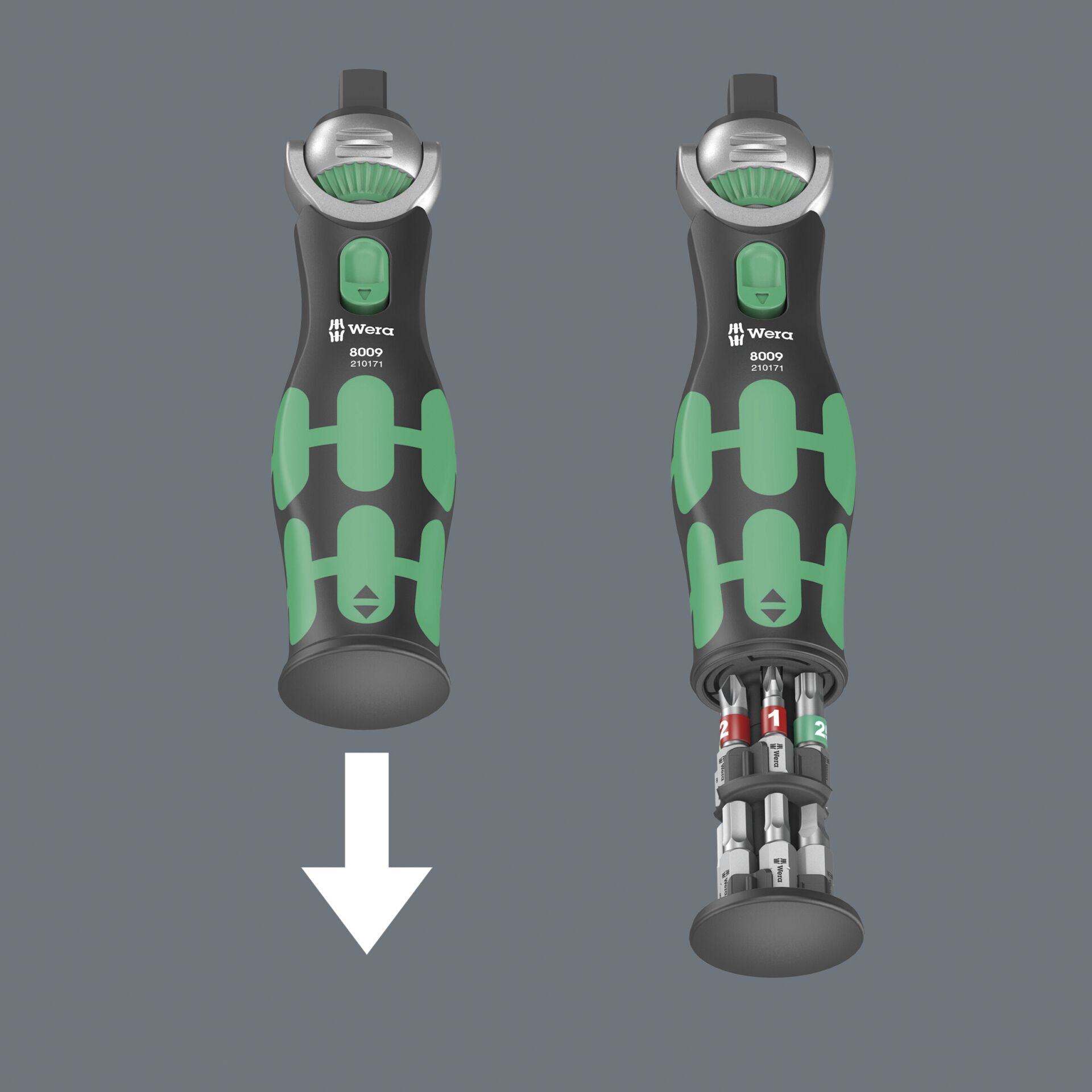 Wera 8009 Zyklop Pocket Imperial Set 2 Schraubendreher & Zangen