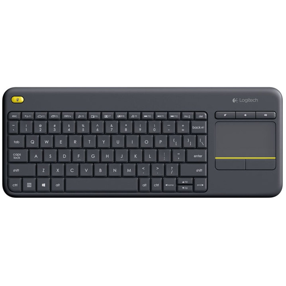 Logitech K400 Plus wireless Touch black QWERTZ DE Tastaturen & Maeuse