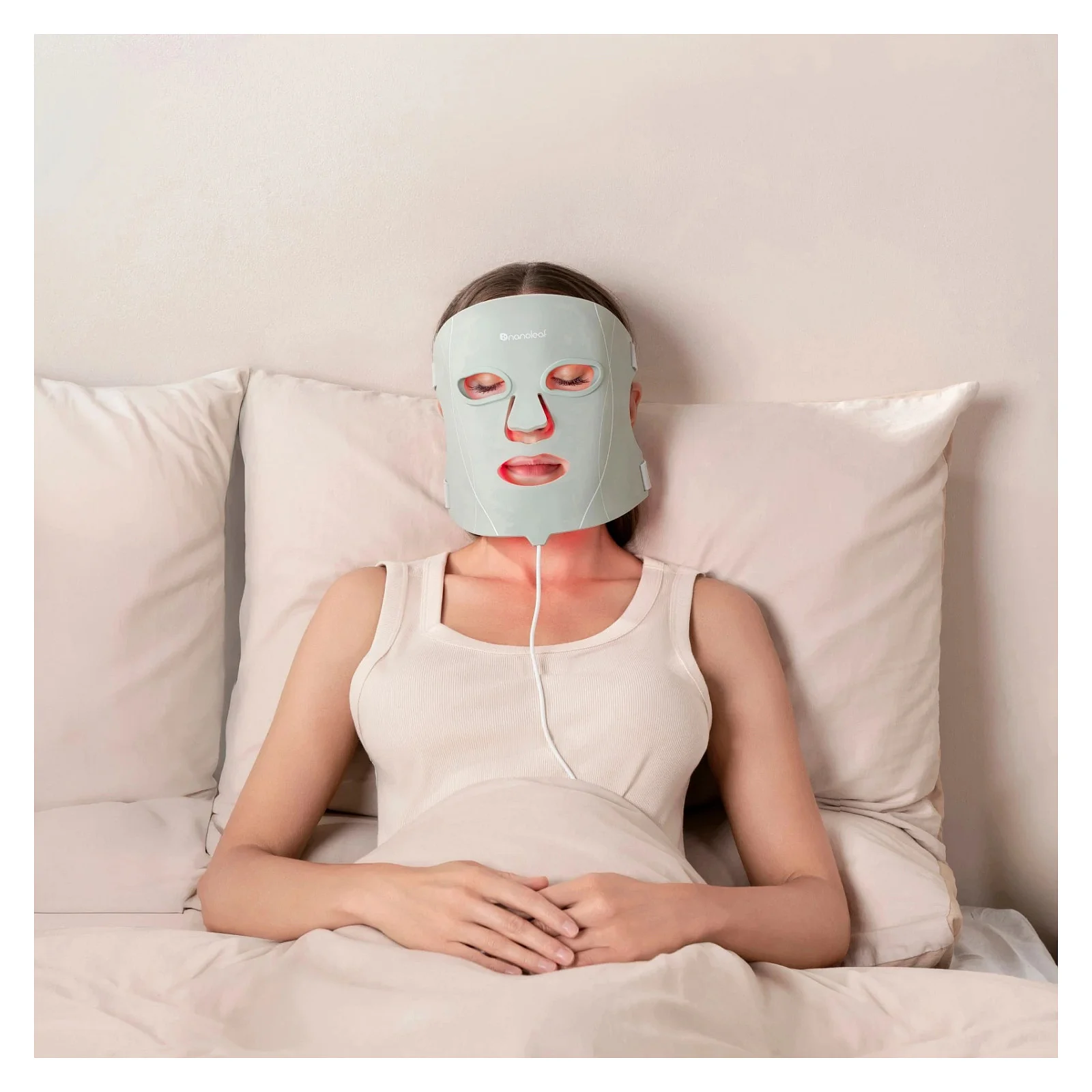 Nanoleaf LED Lichttherapie Gesichtsmaske Koerperpflege