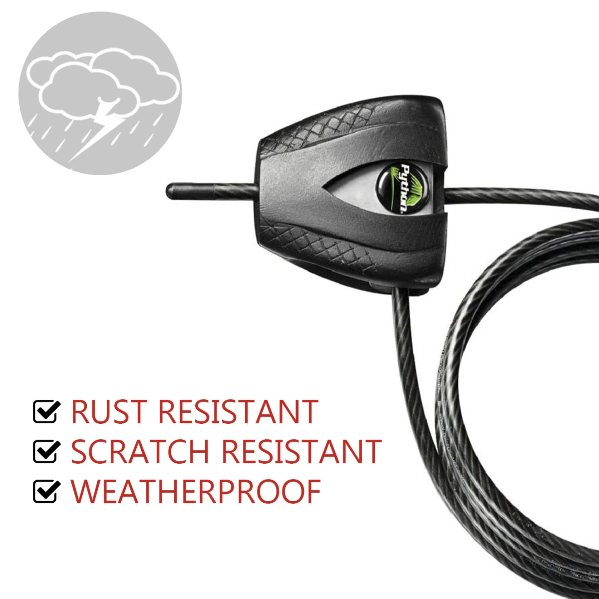 Master Lock Python anpassbares Kabelschloss 5mm 8417EURDPRO Radsport