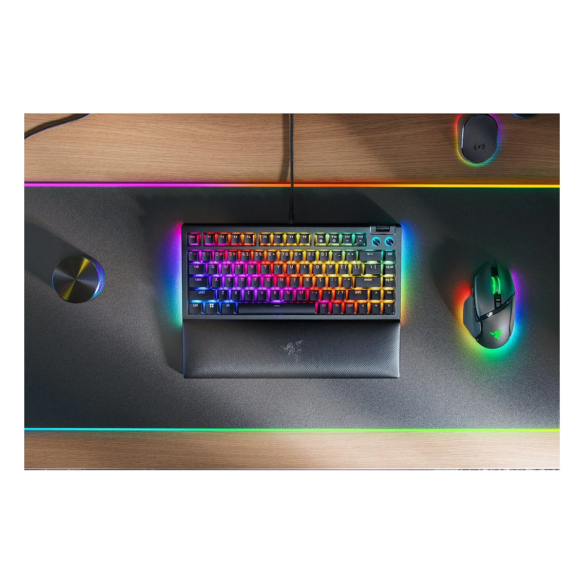 Razer BlackWidow V4 75   schwarz  US International Layout  Orange  Tastaturen & Maeuse