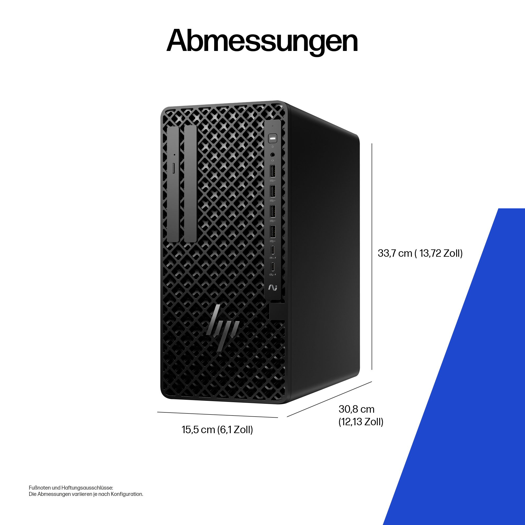 HP Z1 G1i Intel Core Ultra 7 265 32 GB DDR5 SDRAM 1 TB SSD Windows 11 Pro Tower Arbeitsstation AI Workstation  AI PC Schwarz PC-Zubehoer