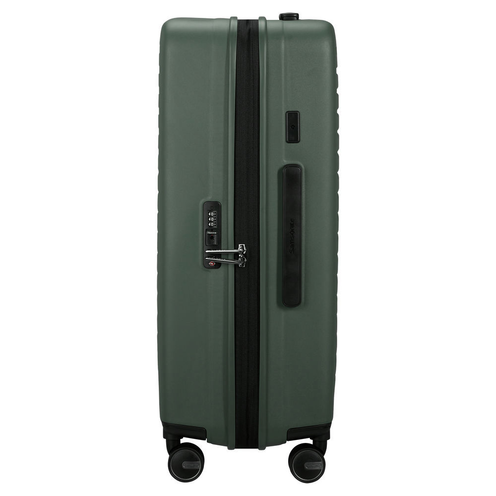 SAMSONITE 4 Rollen Trolley RESTACKD mit Packwuerfel M M  68 cm  sage Taschen & Rucksaecke