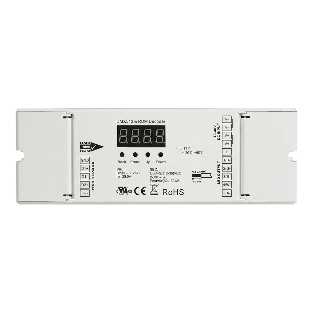 Synergy21 Synergy 21 LED Controller DMX 512 4 5A 16bit Leuchtmittel & Lampen