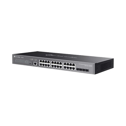 TP Link Omada SG5428X Netzwerk Switch Managed L3 Gigabit Ethernet  10 100 1000  Schwarz Switches
