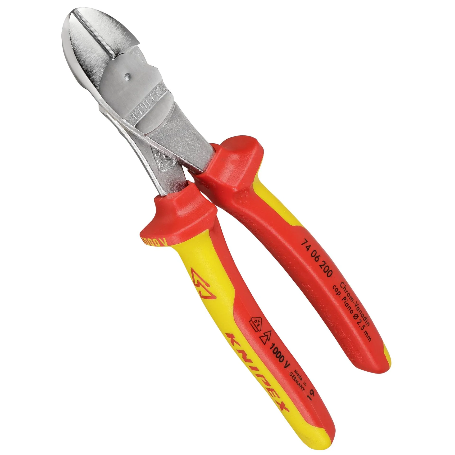 KNIPEX Kraft Seitenschneider isoliert 200 mm Schraubendreher & Zangen