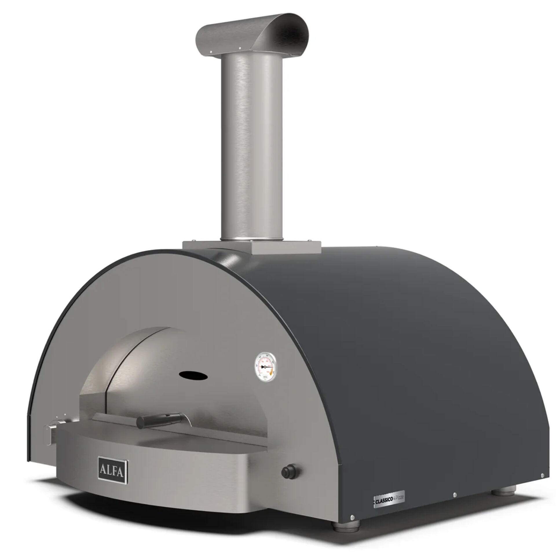 Alfa Forni Classico 4 Pizze Hybrid Schiefer Grau Grills