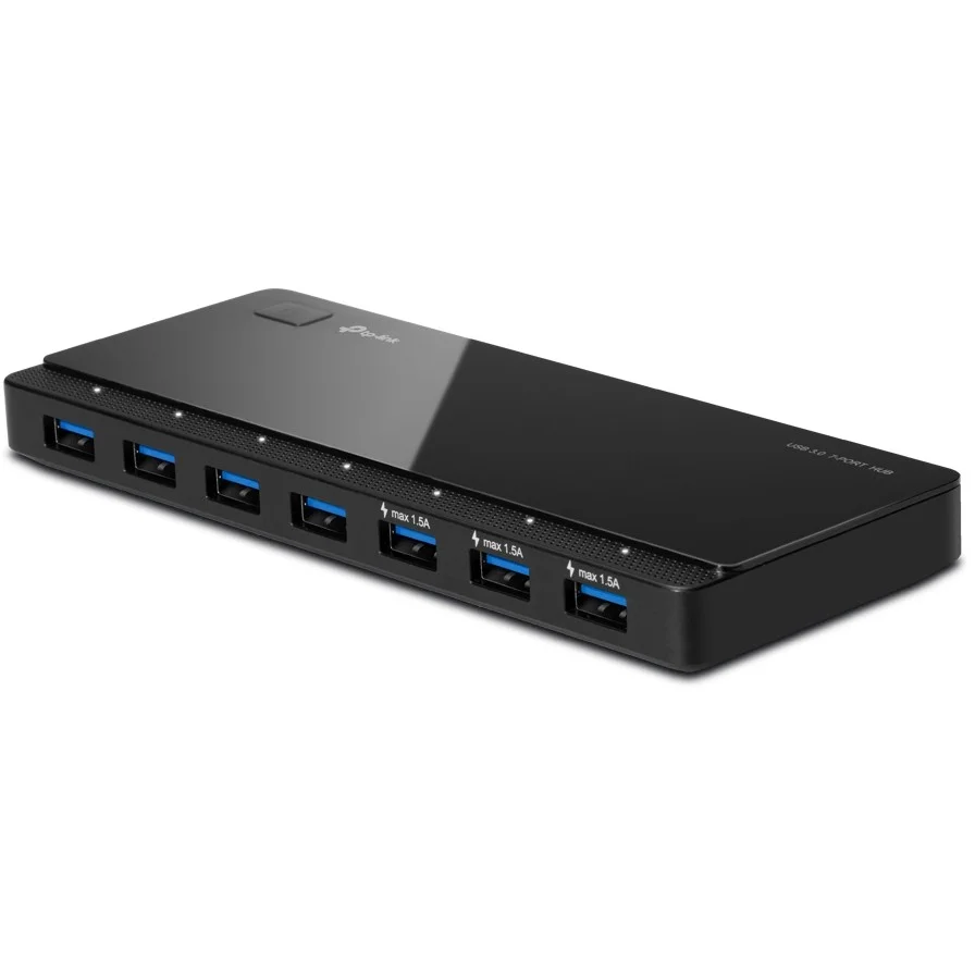 TP Link 7 Port USB 3 0 Hub Akkus Powerbanks & Kabel