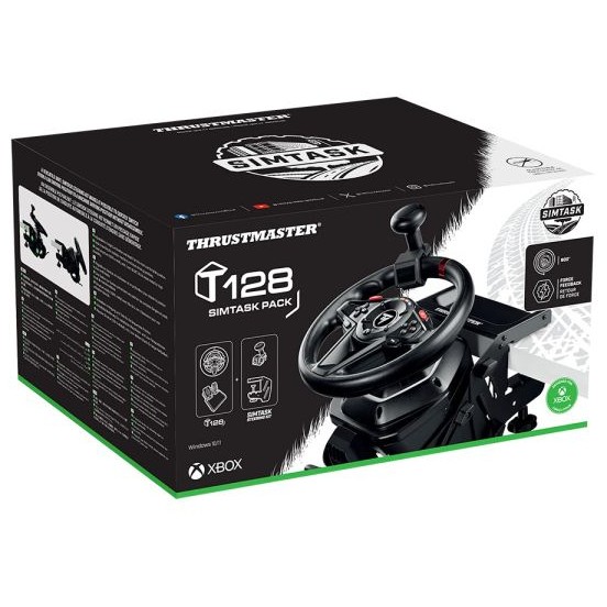 Thrustmaster T128 Schwarz USB Lenkrad   Pedale Analog PC  Xbox One  Xbox Series S  Xbox Series X Konsolen