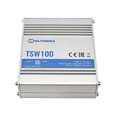 Teltonika 5P TSW100 Industrial GSwitch 4x PoE   120W  Switches