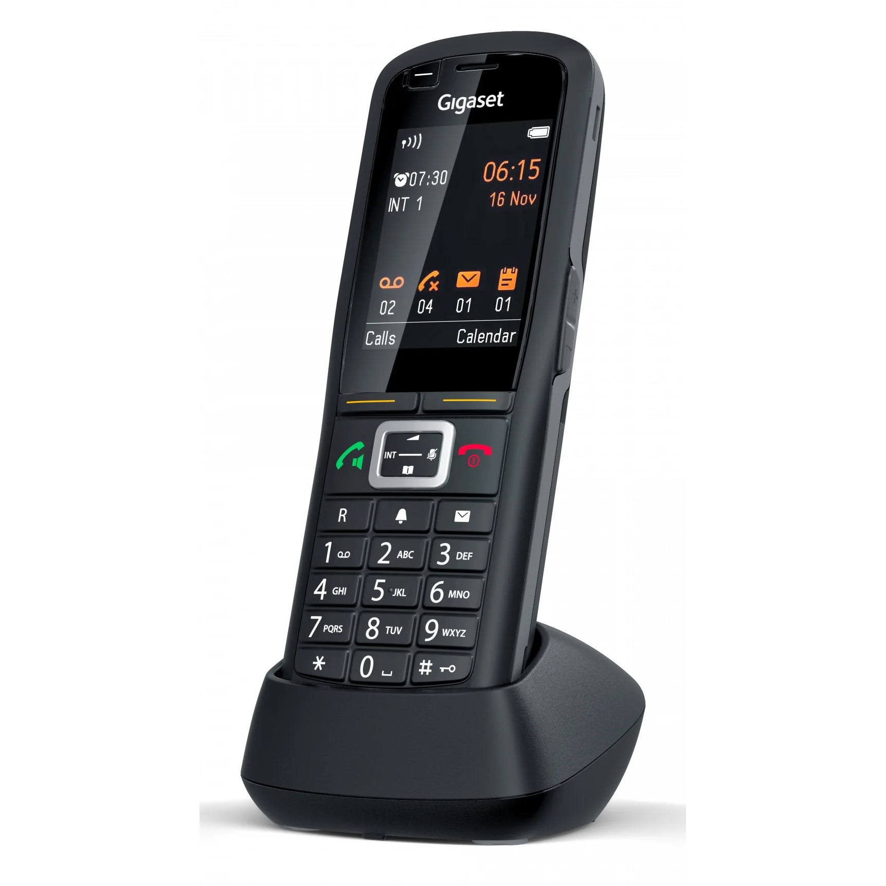 Gigaset PRO R700H DECT Schnurlostelefon mit Schutzfunktion   Schwarz Telefon