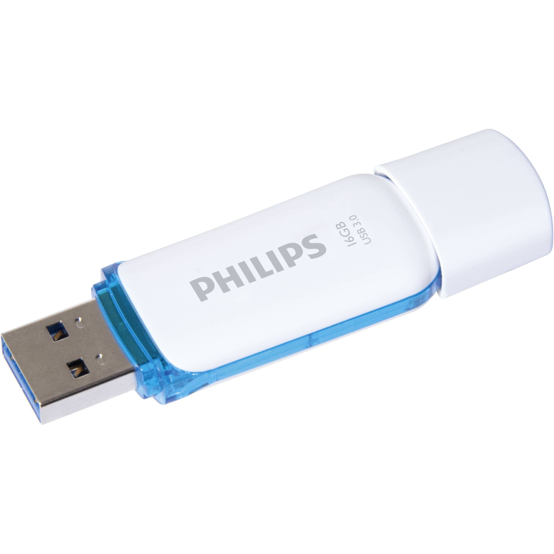 Philips FM16FD75B 00 USB Stick 16 GB USB Typ A 3 2 Gen 1  3 1 Gen 1  Weiss Speichermedien