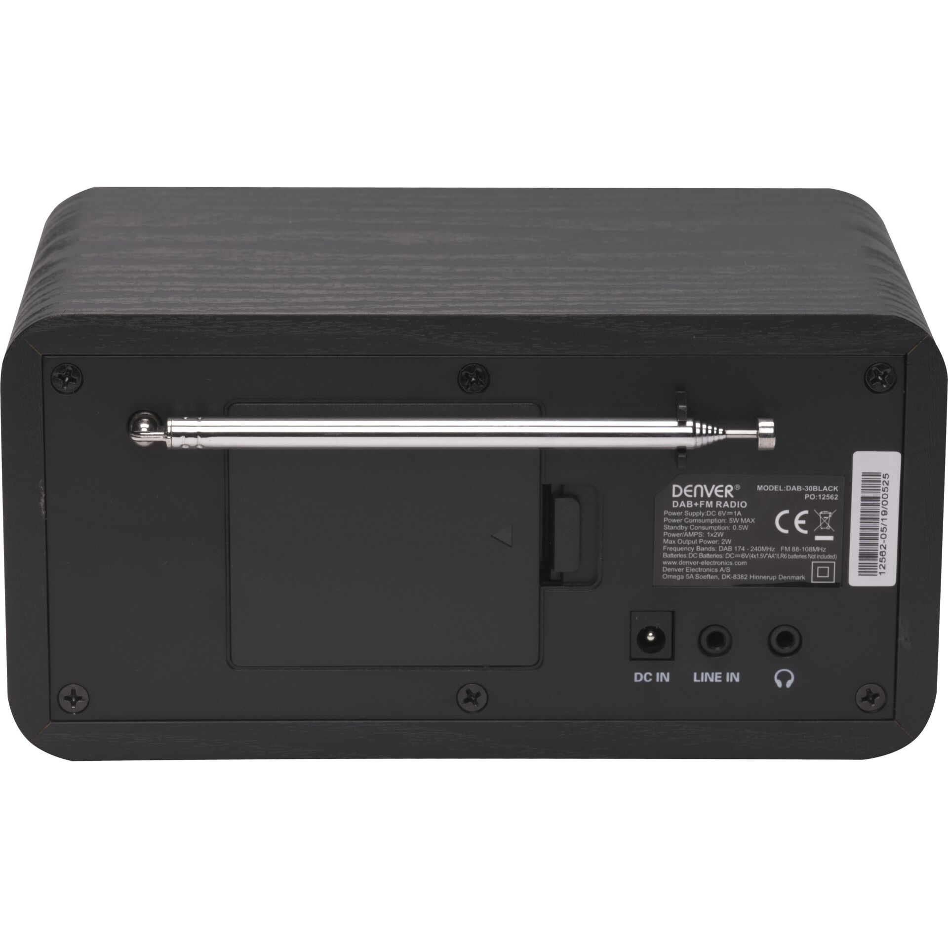 Denver DAB 30 Schwarz Video & Audio