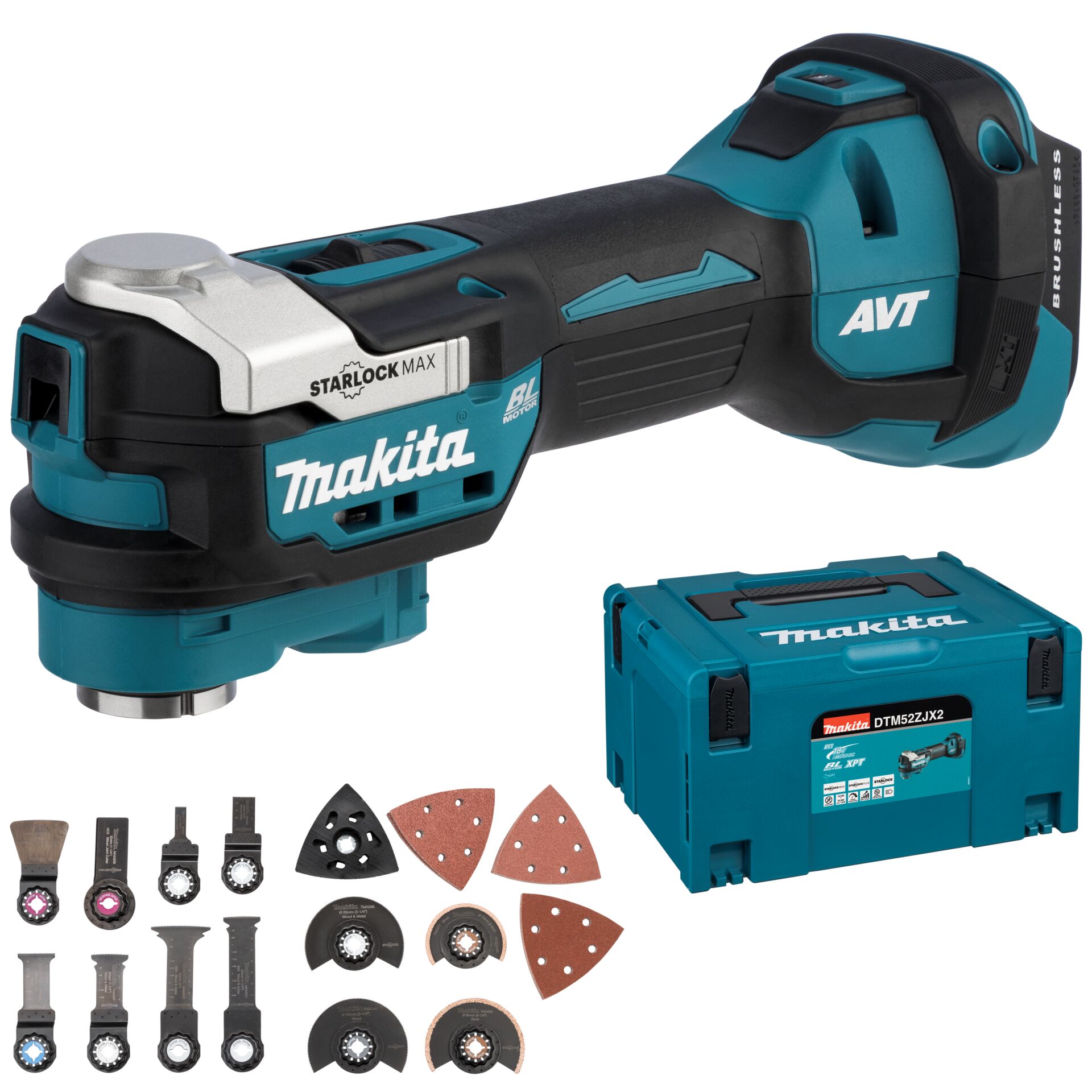 Makita DTM52ZJX2 Akku Multitool Werkzeugsets