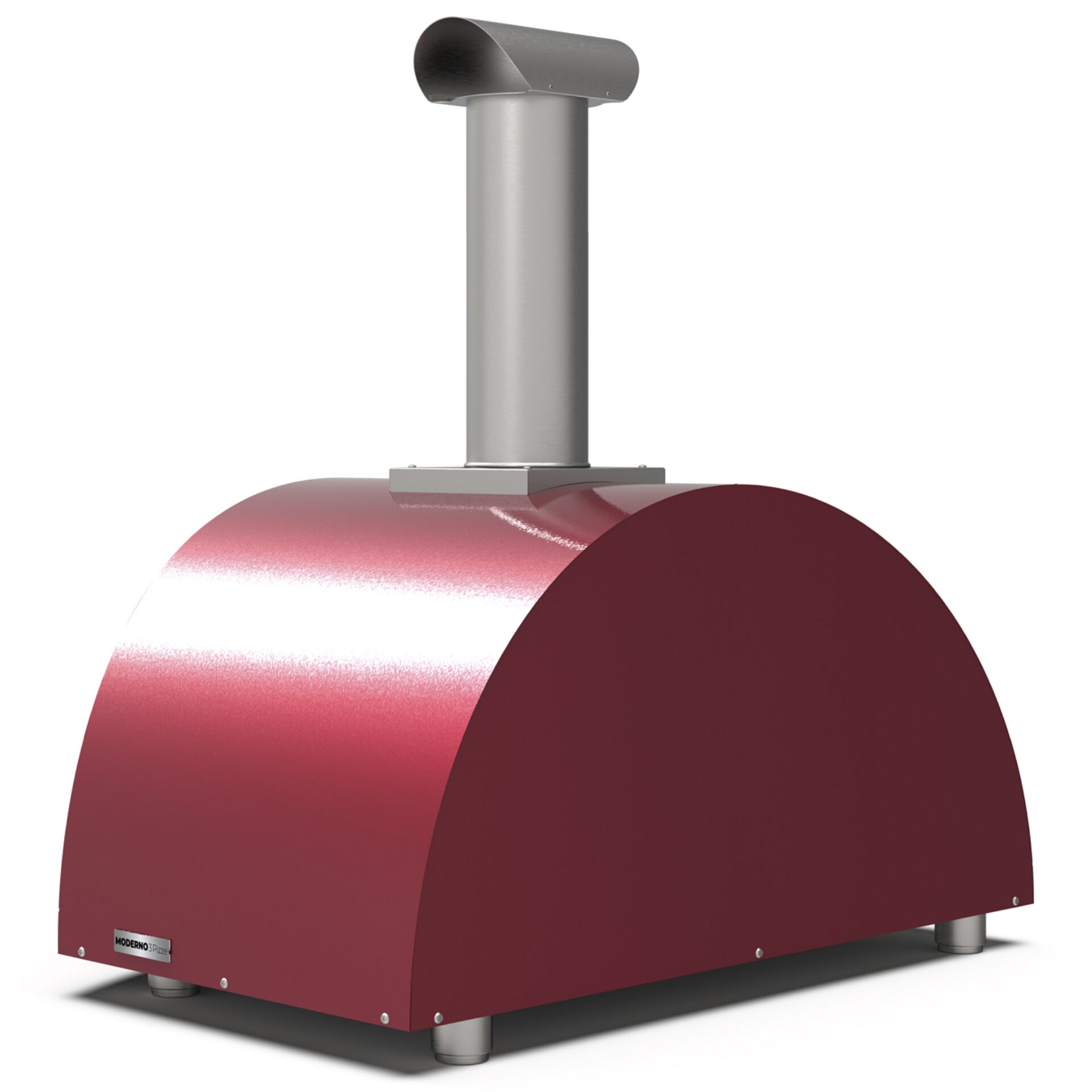 Alfa Forni Moderno 3 Pizze Holz Antik Rot Grills