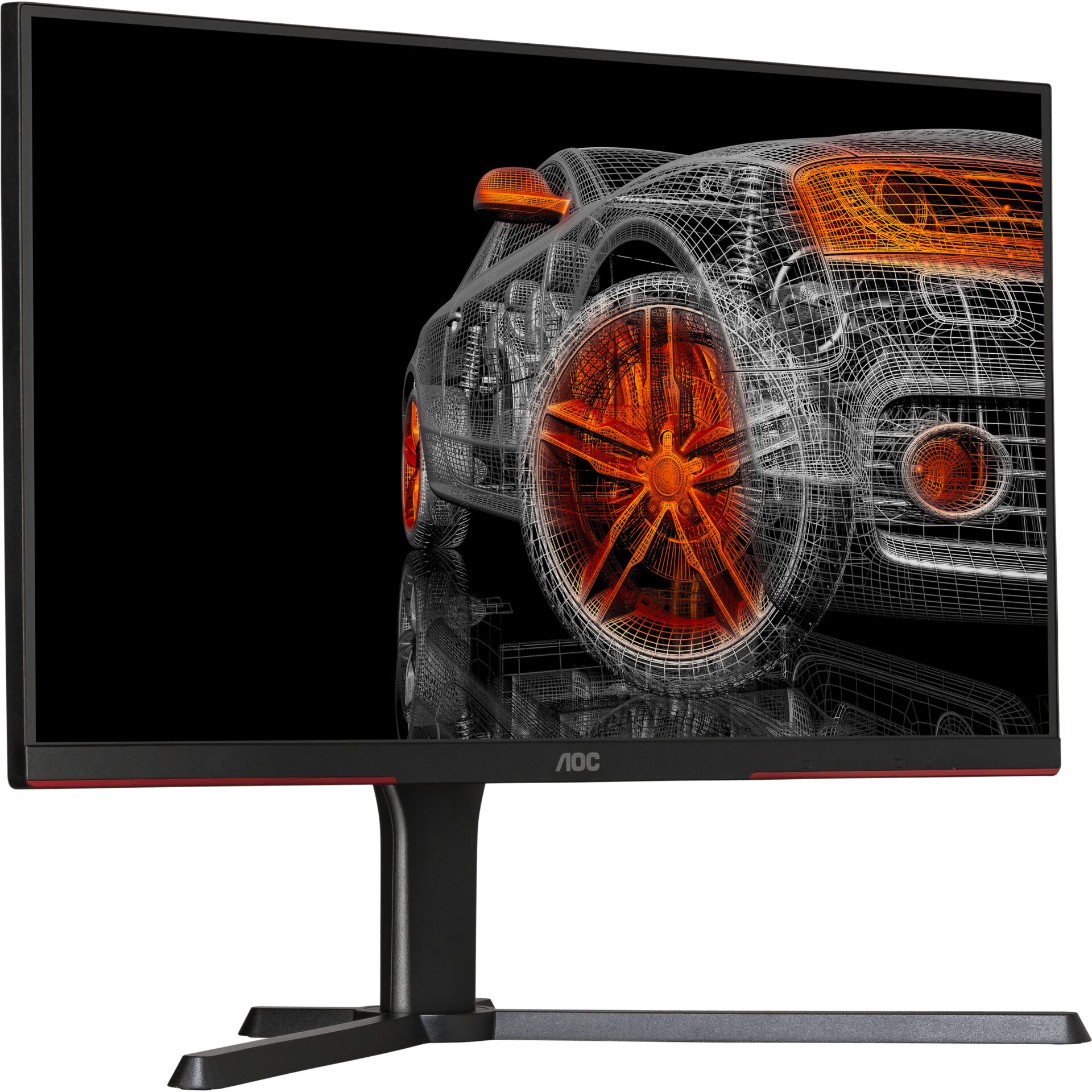 AOC G3 25G3ZM BK Computerbildschirm 62 2 cm  24 5   1920 x 1080 Pixel Full HD Schwarz  Rot Monitore Video & Audio Home Office